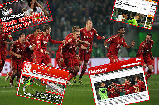 Der Rekordmeister steht nach dem Elfmeter-Krimi gegen Borussia Mönchengladbach im DFB-Pokalfinale - die Pressestimmen zum Bayern-Sieg.