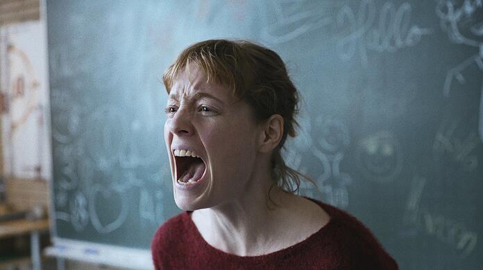 Frustschrei im Klassenraum: Leonie Benesch in einer Szene des Films "Das Lehrerzimmer".