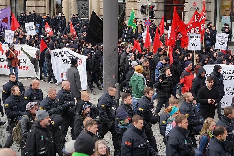 Die Bilder zur Demonstration gegen die Sicherheitskonferenz in München...