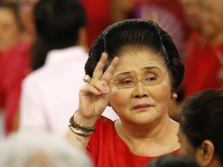 Imelda Marcos. die Witwe des 1989 verstorbenen Diktators Ferdinand Marcos.