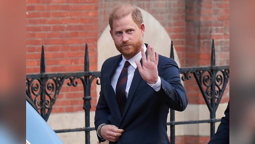 Prinz Harry, hier bei seinem letzten Besuch im Mai, ist zurück in Großbritannien.