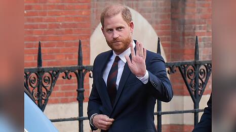 Prinz Harry, hier bei seinem letzten Besuch im Mai, ist zurück in Großbritannien.