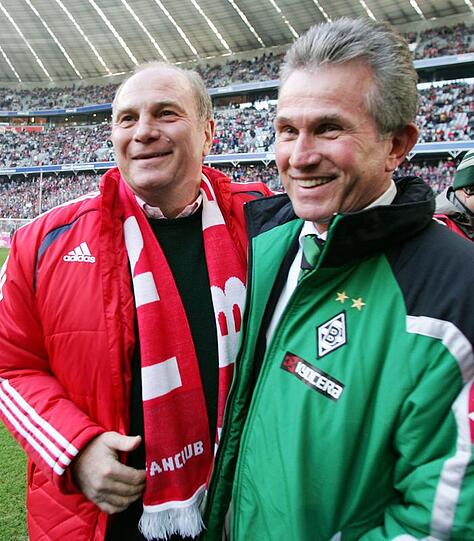 Eine Männerfreundschaft, die über die Vereinsfarben hinausgeht: Uli Hoeneß und Jupp Heynckes