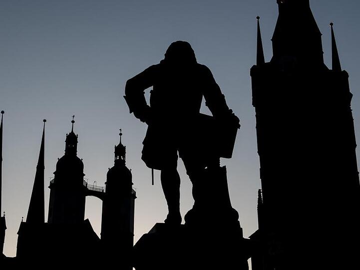 Denkmal für Georg Friedrich Händel in Halle.