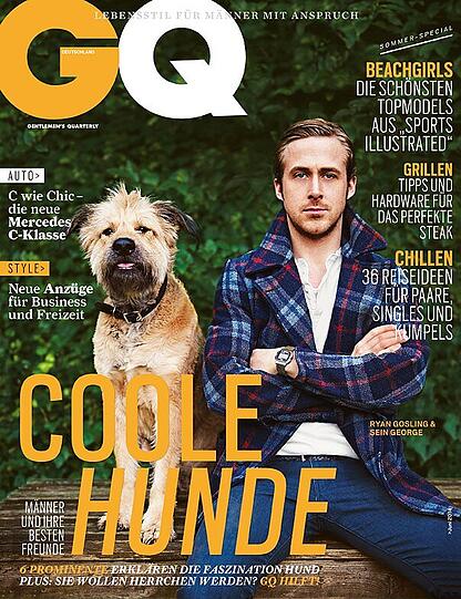 "Coole Hunde" - das Cover der aktuellen GQ. Im Handel erhältlich!