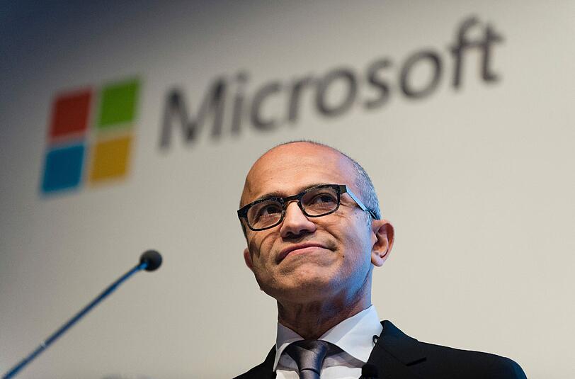 Konzernchef Satya Nadella setzt massiv auf das Cloud-Geschäft, um die Zukunft von Microsoft zu sichern, Foto: Gregor Fischer