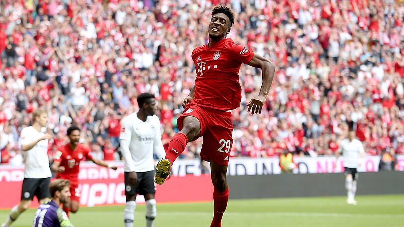 Kingsley Coman, Note 2: Bayerns Meister-King eröffnete die Party in der 4. Minute. Nach Müller-Pass schob Coman ins rechte Eck ein, der Ball wurde noch entscheidend abgefälscht. Auch sonst kaum zu stoppen. Coman bleibt damit die personifizierte Meistergarantie: Seit 2013 gewann er jedes Jahr den nationalen Titel &ndash; mit Paris-Saint-Germain, Juventus und seit 2015 mit den Münchnern.