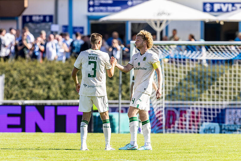 Zwei Routiniers in der Löwen-Defensive geben den Ton an: Siemen Voet und Abwehrchef Jesper Verlaat.