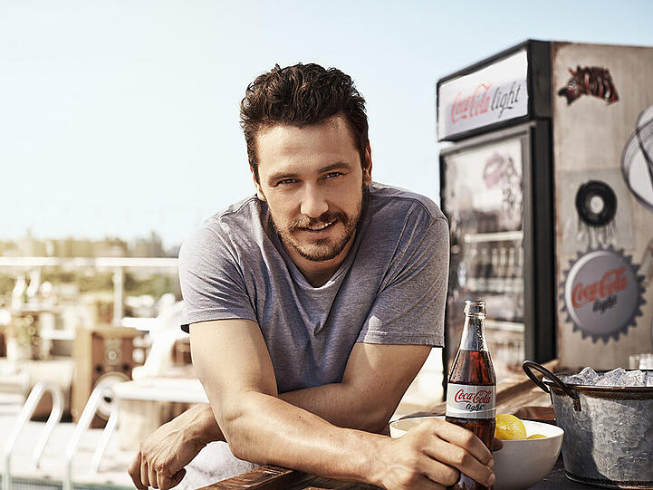 Hollywood-Star James Franco ist der neue "Coke light Mann"