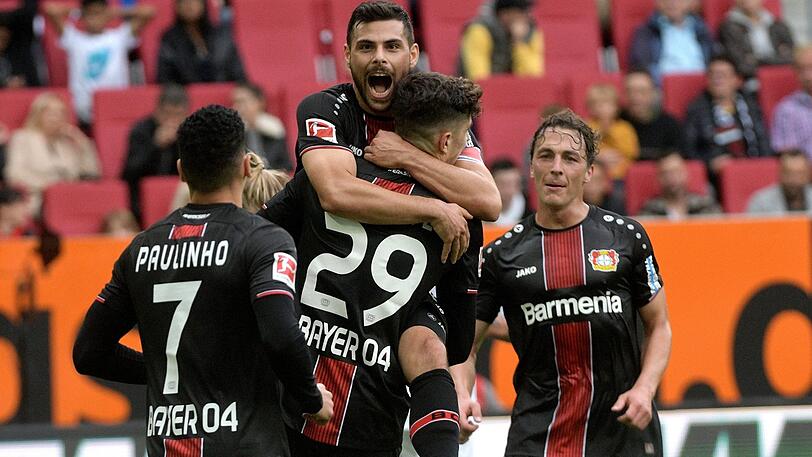 Leverkusener Offensiv-Power: Volland (oben) und Havertz.