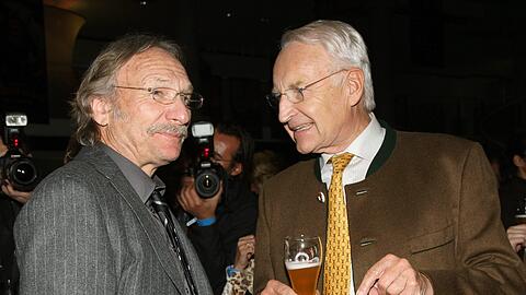 Das etablierte Enfant terrible: Kroetz mit Edmund Stoiber.