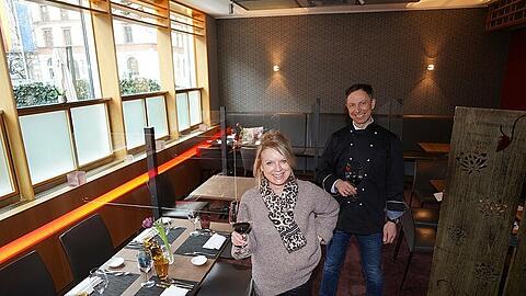 Inhaberin Andrea Schelhorn und Chefkoch Jürgen Weingarten.