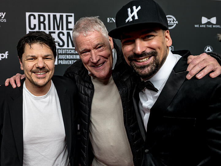Casting-Director Emrah Ertem, Filmproduzent Christoph Fisser und Filmemacher Ekrem Engizek
