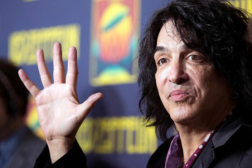 Hier grüßt der mittlerweile 60 -Jährige Paul Stanley.