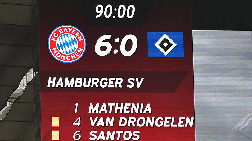 Das vorerst letzte Gastspiel in der Allianz Arena? Bayern schlägt den taumelnden Bundesliga-Dino Hamburg klar und deutlich mit 6:0.