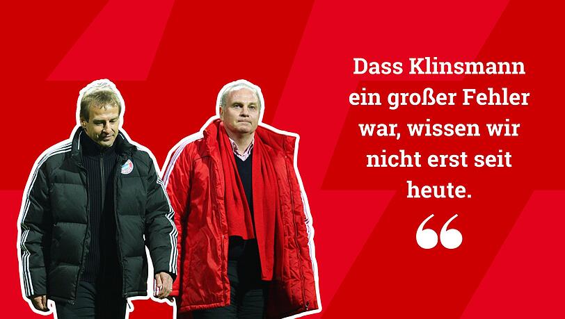 Fand sp&auml;ter harsche Worte f&uuml;r die Amtszeit von J&uuml;rgen Klinsmann: Bayerns damaliger Manager Uli Hoene&szlig;.