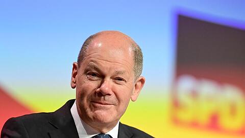 Beim SPD-Parteitag soll Scholz von den 600 Delegierten als Kanzlerkandidat bestätigt werden.