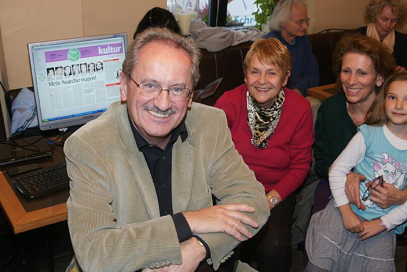 Münchens OB Christian Ude bei der Talkrunde im AZ-Café