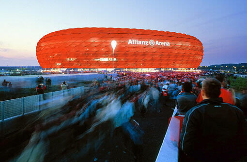 Beliebtes Ziel: Die Allianz Arena in Fröttmaning.