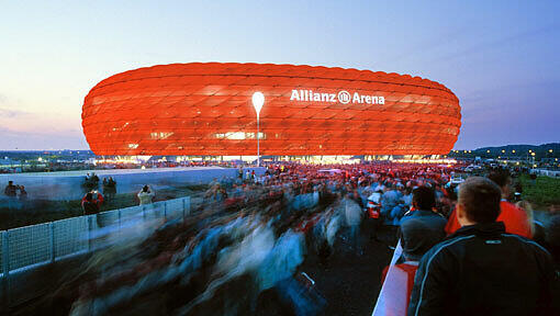 Beliebtes Ziel: Die Allianz Arena in Fröttmaning. Beliebtes Ziel: Die Allianz Arena in Fröttmaning.