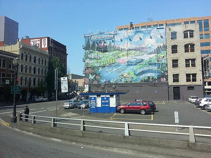 Die Bayern sind in Portland gelandet. Impressionen vor dem Spiel gegen das MLS-Allstar-Team am Pionier Square.