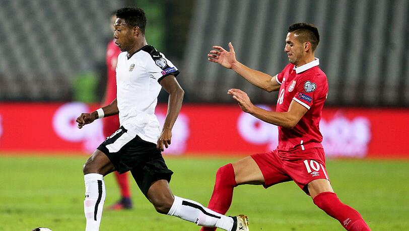 Für David Alaba und seine Österreicher war gegen Serbien nichts zu holen. Für David Alaba und seine Österreicher war gegen Serbien nichts zu holen.