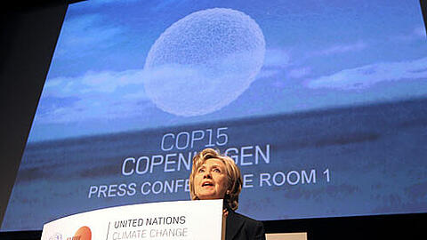 US-Außenministerin Hillary Clinton verspricht armen Ländern finanzielle Hilfe beim Klimaschutz &ndash; eine Summe nannte sie aber nicht.