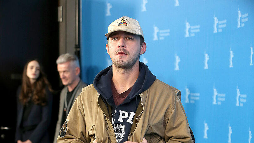 Shia LaBeouf - hier ohne Papiertüte - bei der Berlinale 2014 Shia LaBeouf - hier ohne Papiertüte - bei der Berlinale 2014