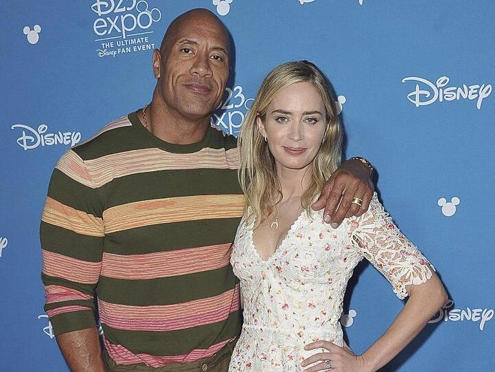 Dwayne Johnson und Emily Blunt kennen sich gut.
