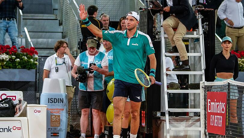 Trifft im Finale des ATP-Turniers in Madrid auf Lokalmatador Carlos Alcaraz: Jan-Lennard Struff.
