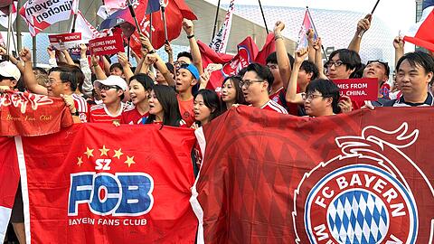 Der FC Bayern wurde in Asien bejubelt.