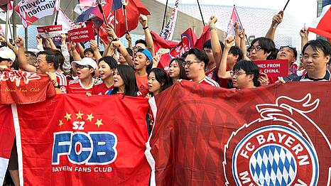 Der FC Bayern wurde in Asien bejubelt.