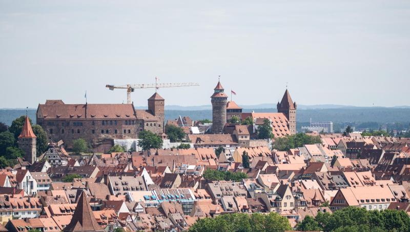 Blick vom Hochhaus am Plärrer auf die Altstadt Nürnbergs. Foto: Daniel Karmann Blick vom Hochhaus am Plärrer auf die Altstadt Nürnbergs. Foto: Daniel Karmann
