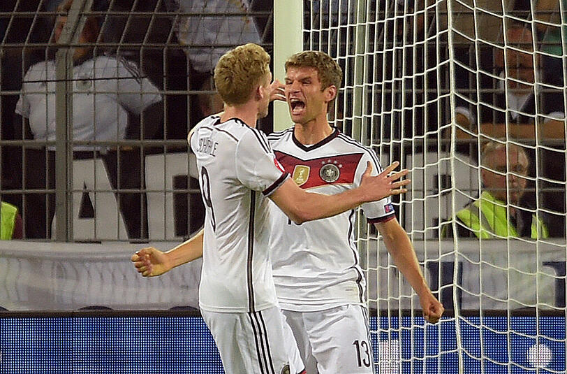 Traf in 54 DFB-Partien 28 Mal: Thomas Müller.