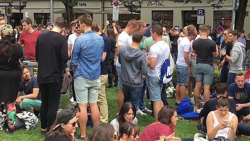 Der Gärtnerplatz war rappelvoll.