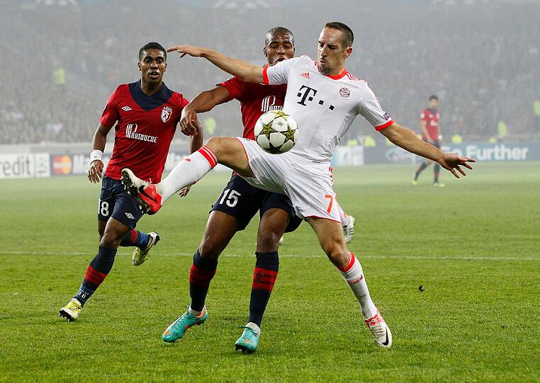 Franck Ribery geht davon aus, nach seiner verletzungsbedingten Auswechslung im Champions-League-Spiel von Bayern München bei OSC Lille (1:0) am kommenden Wochenende in der Bundesliga wieder mitwirken zu können.