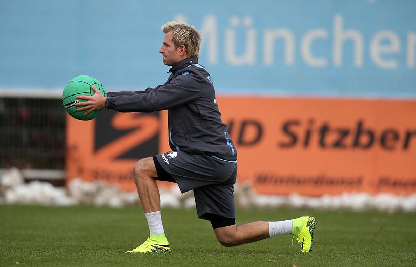 Zurück im Training: Kapitän Stefan Aigner