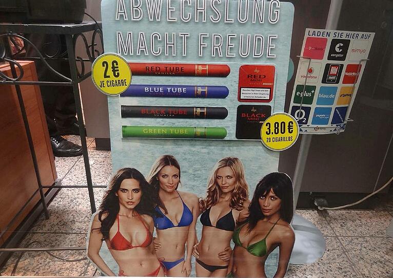Das Forum Rauchfrei ist über die sexistische Werbung empört. Foto: ho