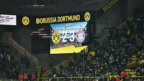 Die Bayern gewannen das Bundesliga-Topspiel in Dortmund mit 3:2.
