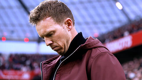 Sein letztes Spiel für den FC Bayern: Julian Nagelsmann beim Spiel in Leverkusen.