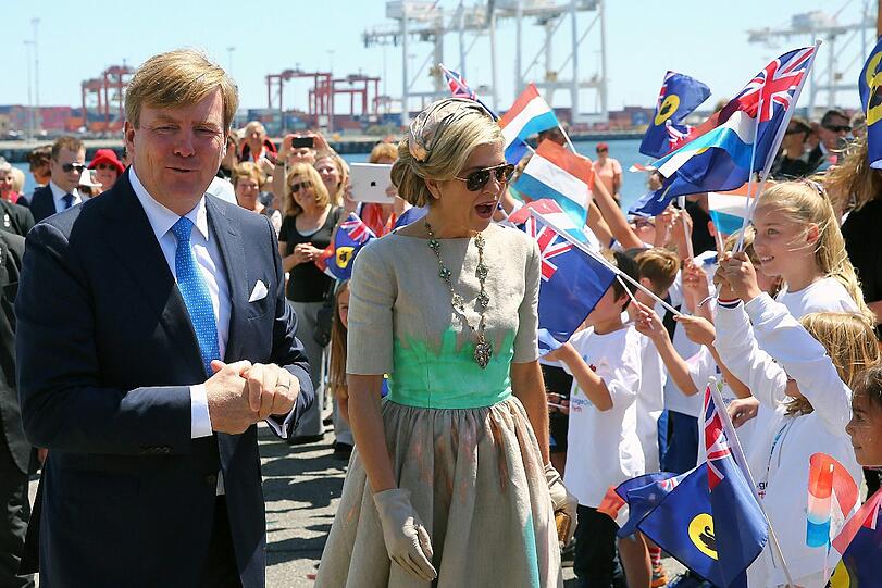 Herzlicher Empfang: König Willem-Alexander und Königin Maxima besuchen Australien.