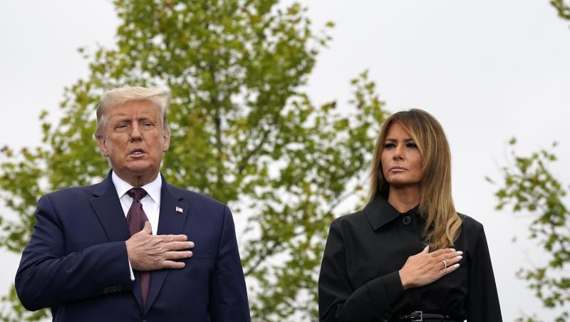 Donald Trump (l.), Präsident der USA, und Melania Trump, First Lady.