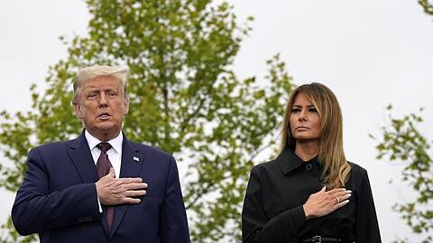 Donald Trump (l.), Präsident der USA, und Melania Trump, First Lady.