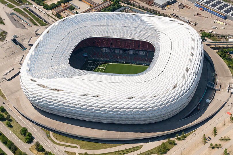 Die Allianz Arena bietet FC-Bayern-Souvenirs für Besucher.