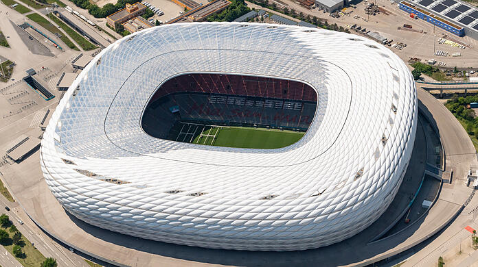 Hier steigt das NFL-Spiel: Die Allianz Arena, wo normalerweise der FC Bayern spielt. (Archivbild)