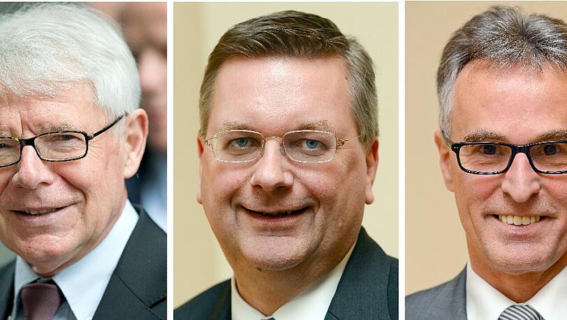 Mögliche Kandidaten für das Amt des DFB-Präsidenten: Rainer Koch (von links), Reinhard Rauball, Reinhard Grindel, Helmut Sandrock, Heribert Bruchhagen. Mögliche Kandidaten für das Amt des DFB-Präsidenten: Rainer Koch (von links), Reinhard Rauball, Reinhard Grindel, Helmut Sandrock, Heribert Bruchhagen.