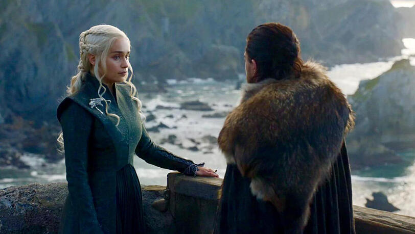 Daenerys (l.) und Jon. Wie stehen ihre Chancen in Staffel 8? Daenerys (l.) und Jon. Wie stehen ihre Chancen in Staffel 8?