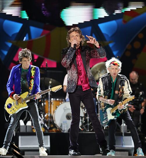 Die Rolling Stones bei ihrem Auftritt am Freitag in Havanna - der erste in Kuba.