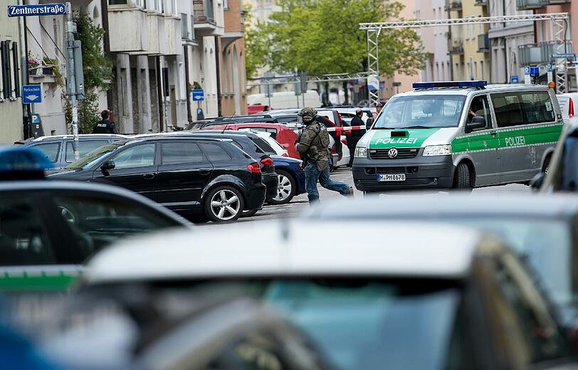 Bilder vom Tatort in der Maxvorstadt