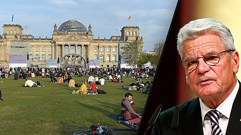Bilder von den Feierlichkeit zur Einheit.